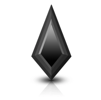 Fancy Black Color Loose Diamond, Kite Shape 5.00 X 7.00 MM